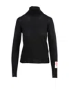 Golden Goose Fitted Black Turtleneck Sweater In Black
