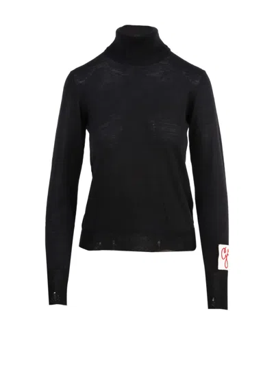 Golden Goose Fitted Black Turtleneck Sweater