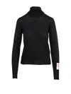 Golden Goose Fitted Black Turtleneck Sweater In Black