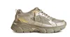 Golden Goose Lightstar Laminated Leather Suede And Net Upper Tpu Star Net Heel And Spur In Silver