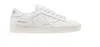 Golden Goose White Stardan Leather Sneakers With Star Motif In White