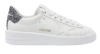 Golden Goose Purestar Glittered Lace-up Sneakers In White/antracite