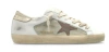Golden Goose Super-star Low Top Sneaker In White/light Brown/platinum