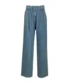 Golden Goose Soft Wool Trousers For Comfortable Wear In Blue