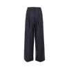 Golden Goose Tailored Wide Leg Pinstripe Trousers In Multi