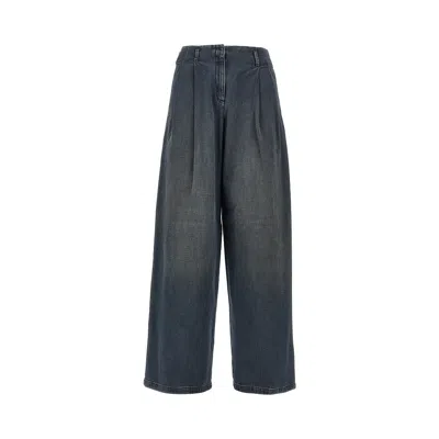 Golden Goose 'flavia' Wide Leg Pants In Blue