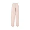 Golden Goose 'flavia' Pink Pants With Front Pences And Rear Logo Charm Detail In Pink