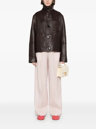 Golden Goose Flavia Wide-leg Trousers In Pink