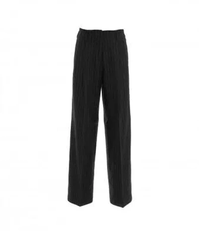 Pre-owned Golden Goose Flavia Wide Leg Trousers In Silver