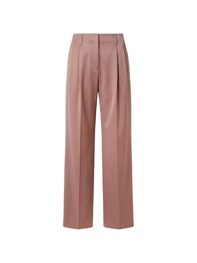 Golden Goose Flavia Wide-leg Trousers With Pleats In Pink