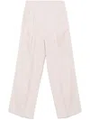 Golden Goose Flavia Wool Tailored Trousers Clothing In Beige