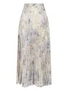 Golden Goose Maxi Pleated Skirt In Multi
