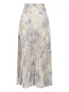Golden Goose Maxi Pleated Skirt In Multi