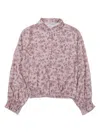 Golden Goose Floral-printed Blouse In Pink