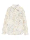 Golden Goose Floral-print Shirt In White