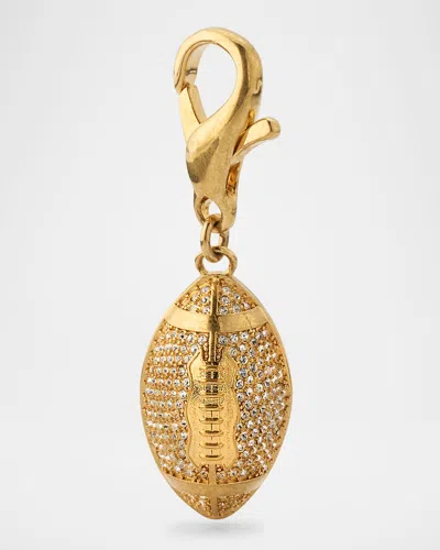 Golden Goose Football Bag Charm In Gold