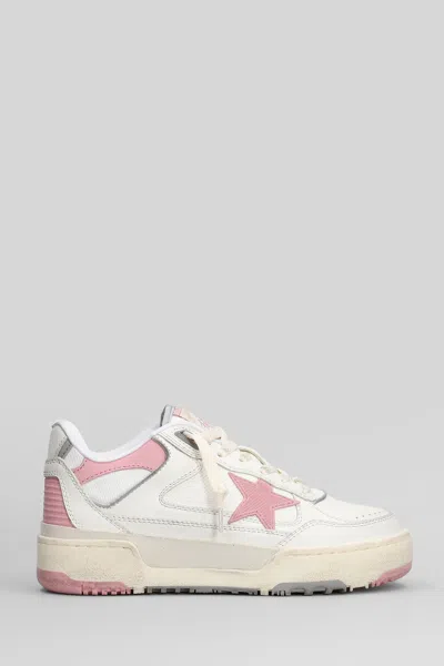 Golden Goose Forty 2 Sneakers In White Leather In Multi