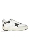 Golden Goose Forty 2 Sneakers In White Leather And Fabric In White