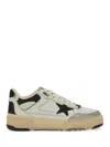 Golden Goose Forty 2 Sneakers In White Leather And Fabric