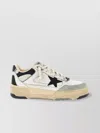 Golden Goose Forty2 Leather Sneakers With Black Star And Heel Tab
