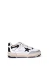Golden Goose Forty 2 Sneakers In White Leather And Fabric In Multi
