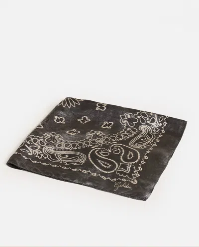 GOLDEN GOOSE FOULARD PAISLEY PRINT SILK