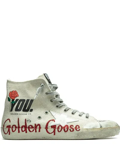 Golden Goose Francy High-top Sneakers In Neutrals