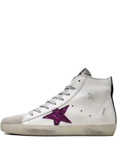Golden Goose Francy High "for Dreamers Use Only" Sneakers In White