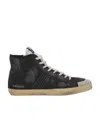 Golden Goose Francy High-top Sneakers In Black