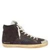 GOLDEN GOOSE GOLDEN GOOSE FRANCY MEN'S BLACK HIGH TOPS SNEAKERS