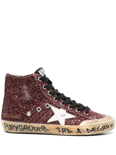 Golden Goose Francy Penstar Sneakers In Red/dark