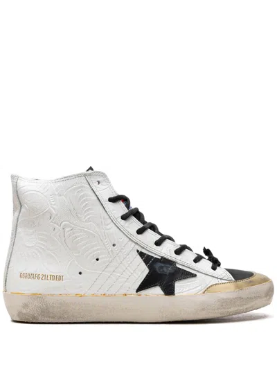 Golden Goose Francy Penstar "white/gold/black" Sneakers In Weiss