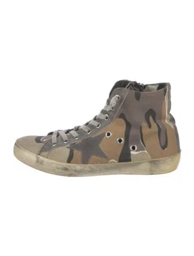 Pre-owned Golden Goose Francy Sneakers In Green