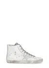 Golden Goose Francy Sneaker In White/silver/milk In White