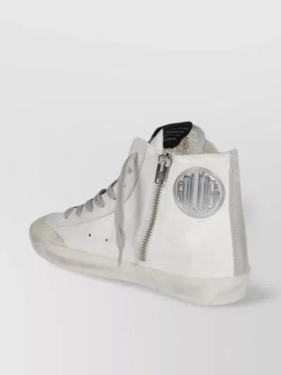 Golden Goose Francy Star Patch High-top Sneakers In Metallic