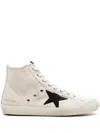 Golden Goose Francy Suede-star Canvas Sneakers In Neutrals