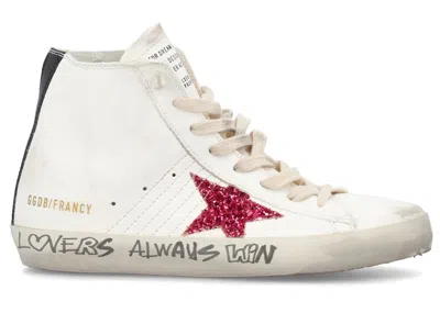 Pre-owned Golden Goose Francy (women's) Sneakers In White/red