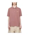 Golden Goose Pink Embroidered Polo In Pink