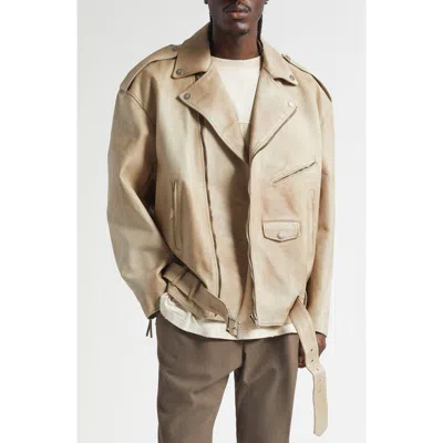 Golden Goose Gender Inclusive Journey Leather Jacket In Neutral