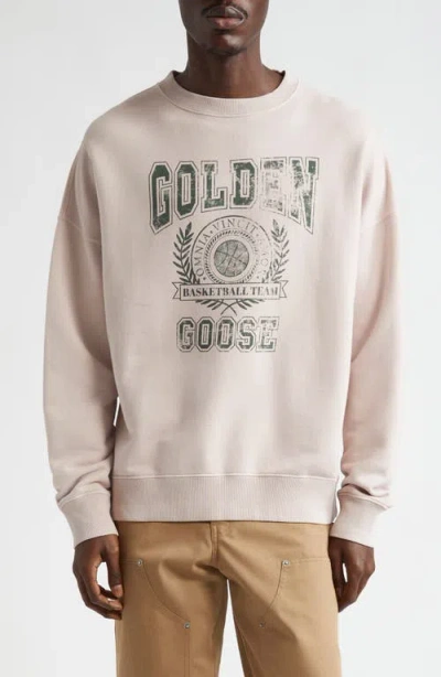 Golden Goose Gender Inclusive Journey Logo Graphic Sweatshirt In Purple