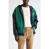 Golden Goose Unisex Reversible Over Zipped Hoodie In Hunter Green/sky Captain