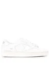 Golden Goose White Stardan Leather Sneakers With Star Motif In White