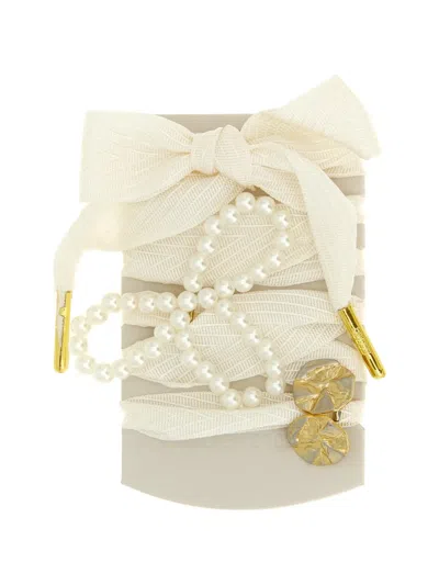 Golden Goose Geometric Beaded Shoelaces In Multi