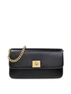 Golden Goose Gioia Bag In Black Palmellato Leather With Gold Details In Black