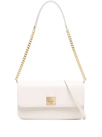 GOLDEN GOOSE GOLDEN GOOSE "GIOIA" BAG PALMELLATO LEATHER BODY GOLD METAL DETAILS BAGS