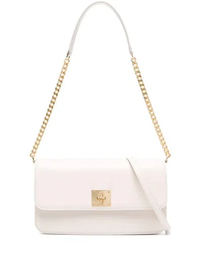 GOLDEN GOOSE GOLDEN GOOSE "GIOIA" BAG PALMELLATO LEATHER BODY GOLD METAL DETAILS BAGS