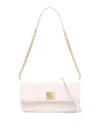 Golden Goose Gioia Flap Leather Shoulder Bag In White