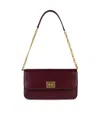 GOLDEN GOOSE GIOIA BURGUNDY LEATHER CROSSBODY BAG