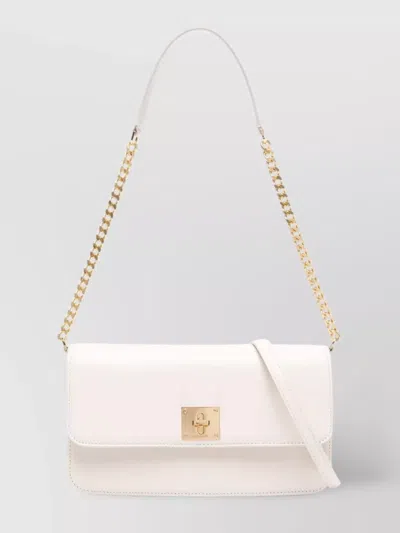 Golden Goose "gioia" Leather Shoulder Bag Gold Metal