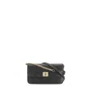 Golden Goose Gioia Shoulder Bag In Black Leather In Black